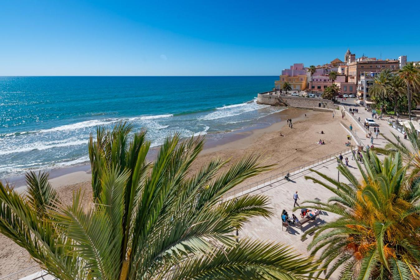 Insitges Sant Sebastia'S Beach Exteriör bild